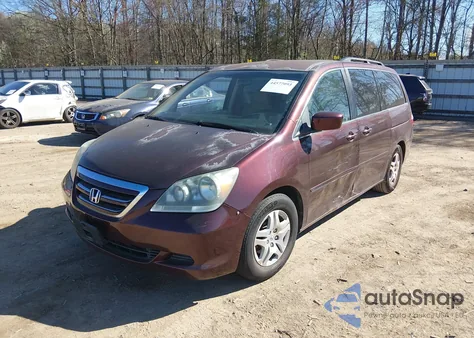 2007 Honda Odyssey Ex из США, поврежденный, VIN 5FNRL38447B112545